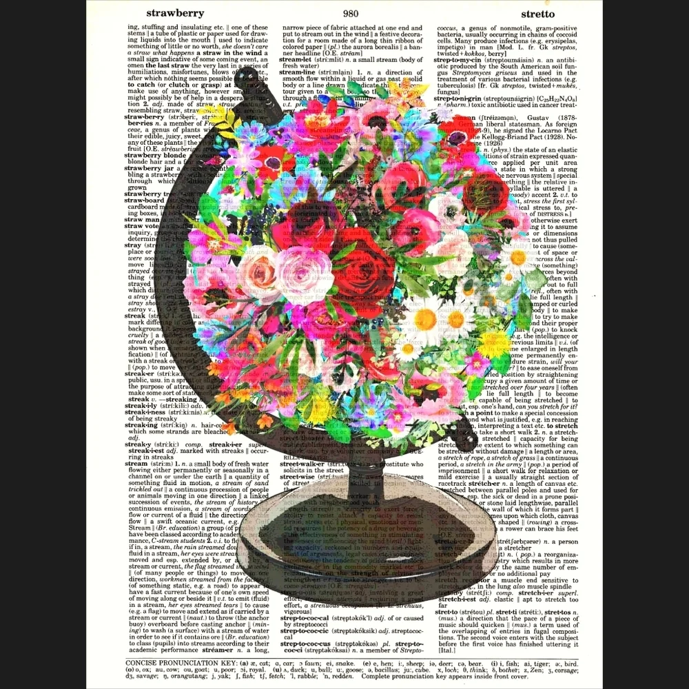 One Love Prayer Globe Inspirational Book Art Print